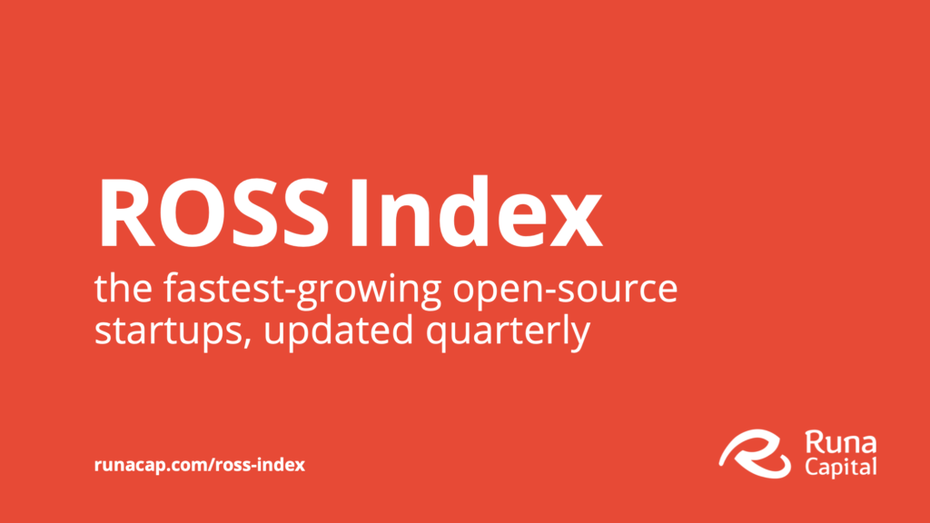 ROSS Index: The fastest-growing open-source startups, updated quarterly